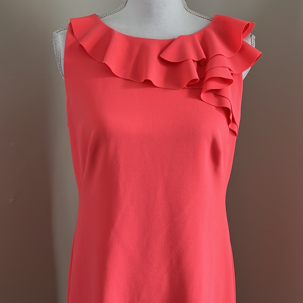 Lauren by Ralph Lauren Women's Ruffled Crepe Dress - Picture 3 of 11